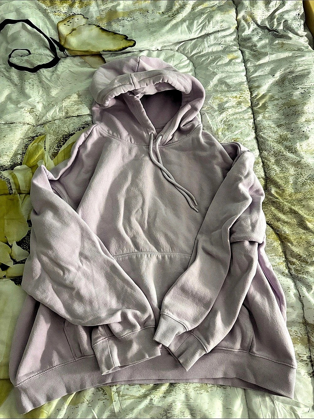 H&M Relaxed Fit Hoodie Purple Size XL